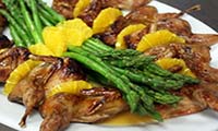 Quail Casserole with Orange Juice
